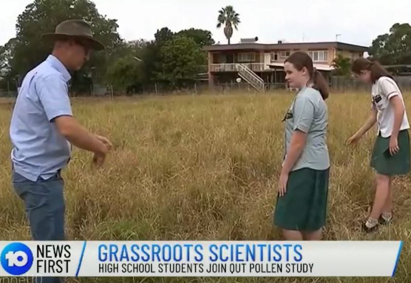 Channel 10 News: School students join researchers to beat hayfever and allergies